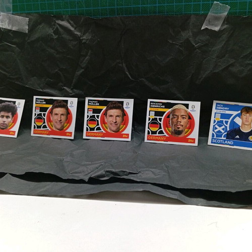 Topps Euro 2024 football stickers used