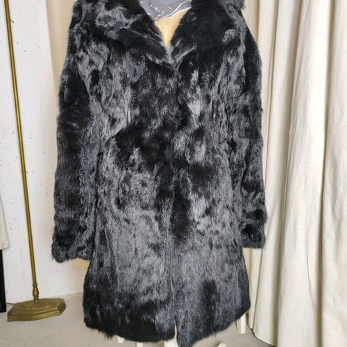 Toi&Moi Rabbit Fur Size M Like New, Black