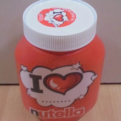 Nutella old collectible glass jar like new