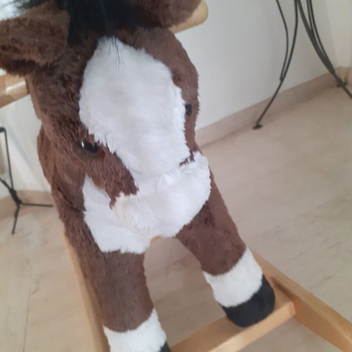 Trudi Rocking Horse with Wooden Base like new, Italian made