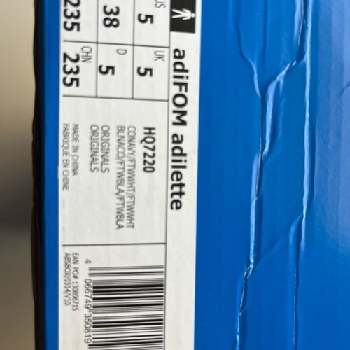 Adidas Adifom Adilette clogs new, size 38, blue