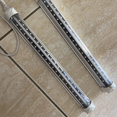 UV LED Blacklight Bars set of two used, 10W each, USB powered