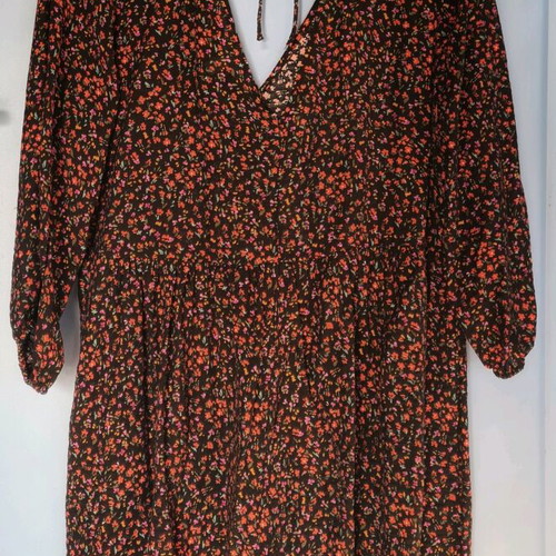 Short wide floral dress H&M like new