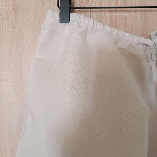 H&M linen blend shorts with string size S like new, beige