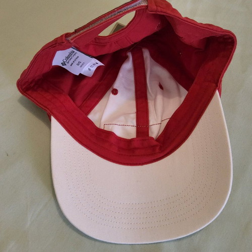 Columbia sports cap new, o/s unisex, white-red