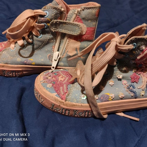 Lelli Kelly kids boots size 27 like new, blue turquoise