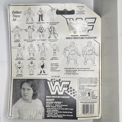 WWF Hasbro vintage Rowdy Roddy Piper 1990 WWE new