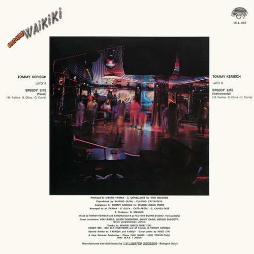 Tommy Kerisch Speedy Life vinyl record, electronic