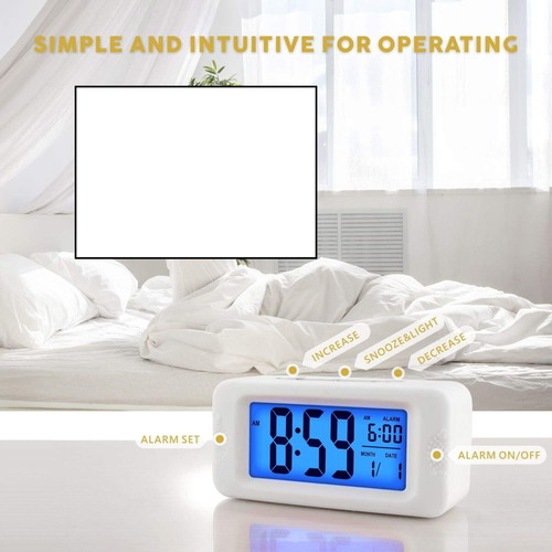 Plumeet Digital Alarm Clock like new with LCD display and night light