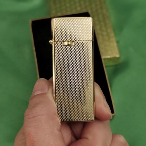 Sharp gas lighter used, gold plated with original box
