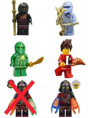 LEPIN Ninjago μίνι φιγούρες, πακέτο 7, κλειστά-καινούρια στο πακέτο τους
