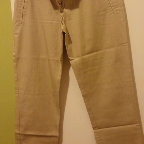 Beige pants with straight leg like new, size XS