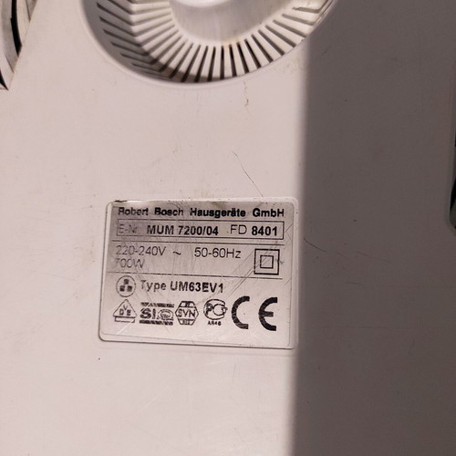 Κουζινομηχανή Bosch Concept 7200 Electronic MUM μεταχειρισμένη με Inox κάδο και εξαρτήματα
