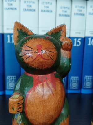 Wooden cats like new 15cm