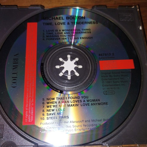 Michael Bolton Time Love and Tenderness CD like new, R&B Soul