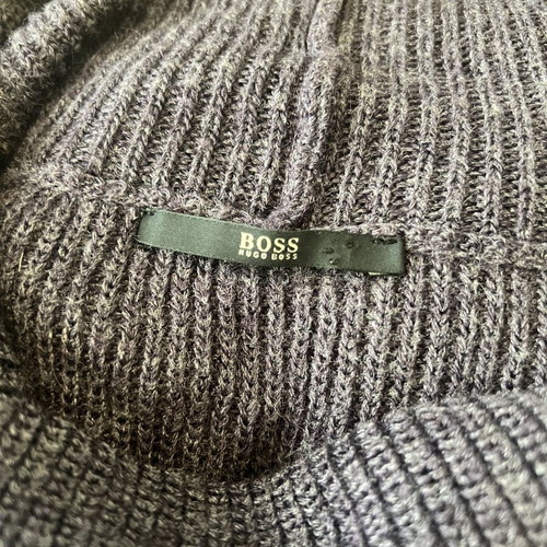 Hugo Boss knit wool dress size M, purple
