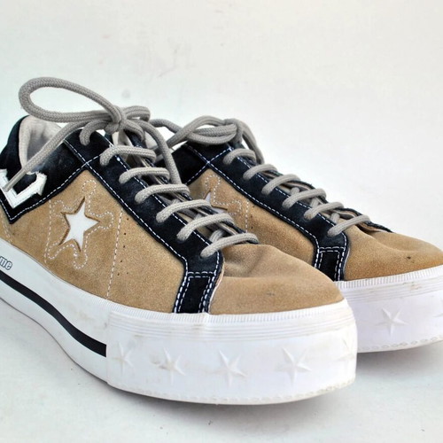 Converse x MadeMe One Star Platform sneakers, beige black, EU 38