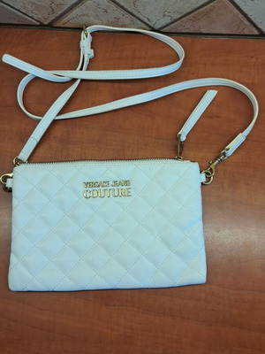 Versace Jeans Couture λευκή mini crossbody τσάντα σαν καινούργια