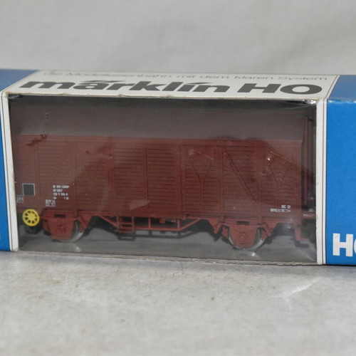 Märklin HO 4406 Closed Freight Wagon like new, 1979, Made in Germany