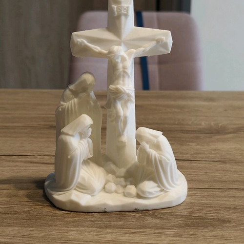Handmade religious composition The Crucifixion of the Lord new
