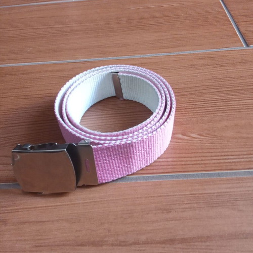Pink-white belt like new with removable buckle