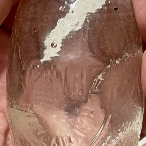 Manolikaki Collectible Glass Juice Bottle 1950s, like new