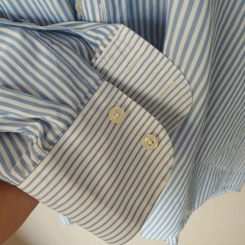 Striped shirt, white and blue, size L