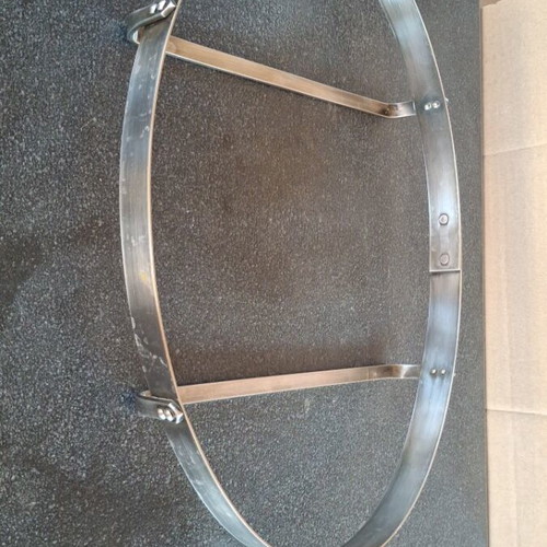 Pyrex Silver-Plated Base Used, 27×39 cm, 5 cm Height, Brass