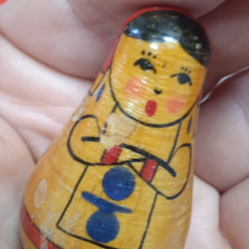 Russian wooden folk art dolls, 1984
