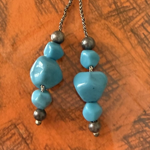 Silver Begleri with Chain and 925 Silver Beads like new