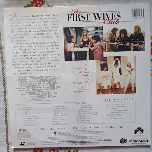 LaserDisc The First Wives Club 1996 comedy like new