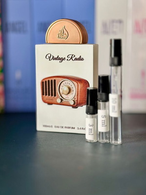 Lattafa Vintage Radio Eau de Parfum 3 ml new, authentic decant