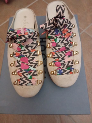 Hogan mules like new, beige, size 39.5