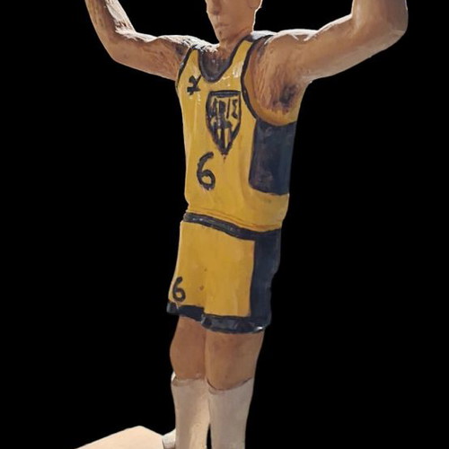 Nikos Galis wooden carved figure new, 40cm height