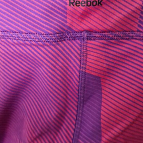 Reebok women's sports leggings S/M, pink and purple, long