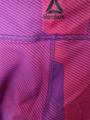 Reebok women's sports leggings S/M, pink and purple, long