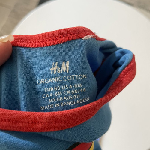 Superman baby set like new for 4-6 months, H&M
