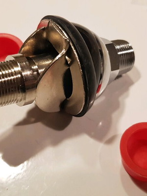 Antenna base used, without cable with transparent cover