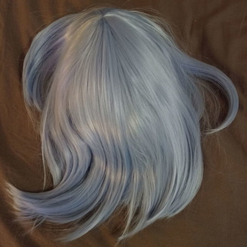 Anime wig and hair accessories new, asymmetrical short bob with bangs