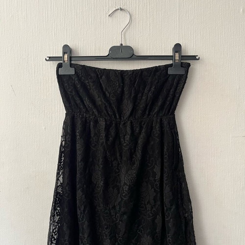 Strapless mini dress used, black, no S-M
