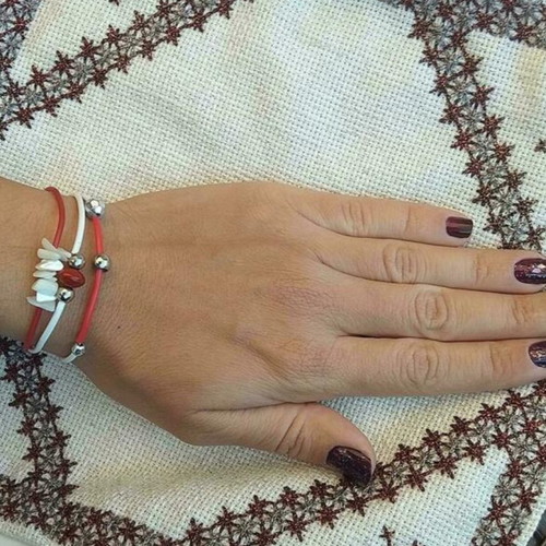 Martis Bracelets new set of 3, handmade with rubber cords