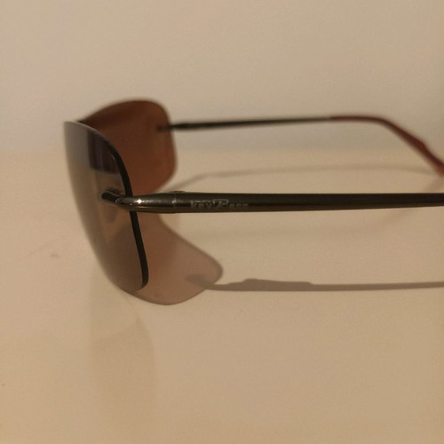 Key K Ess women's sunglasses used, rimless, brown, small size