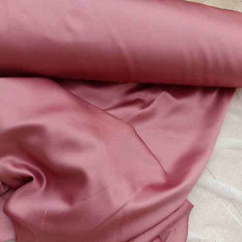 Satin curtain fabric Italy color rotten apple new