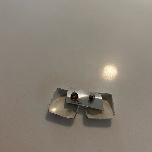 Earrings used, white