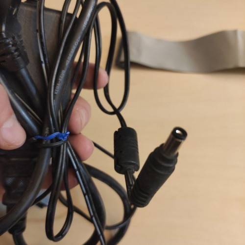 Various cables and adapters used
