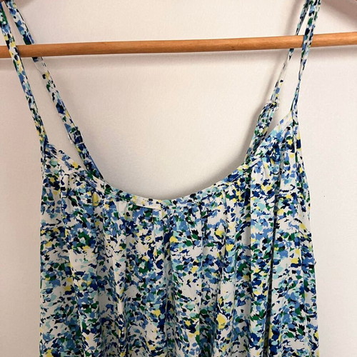 Lipsy London dress used, one size, floral, blue and white