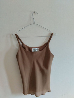 Anastasio sleeveless top, brown, size M