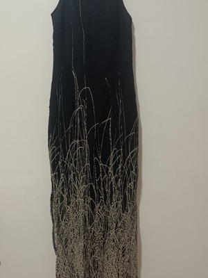 Long dress like new, black and beige, size S