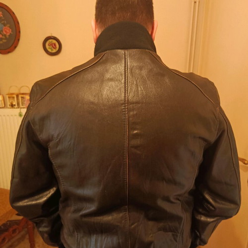 La Pelle leather men's jacket like new, size XXL, brown black
