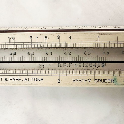 Antique Dennert Pape Aristo Slide Rule used, collectible scientific instrument